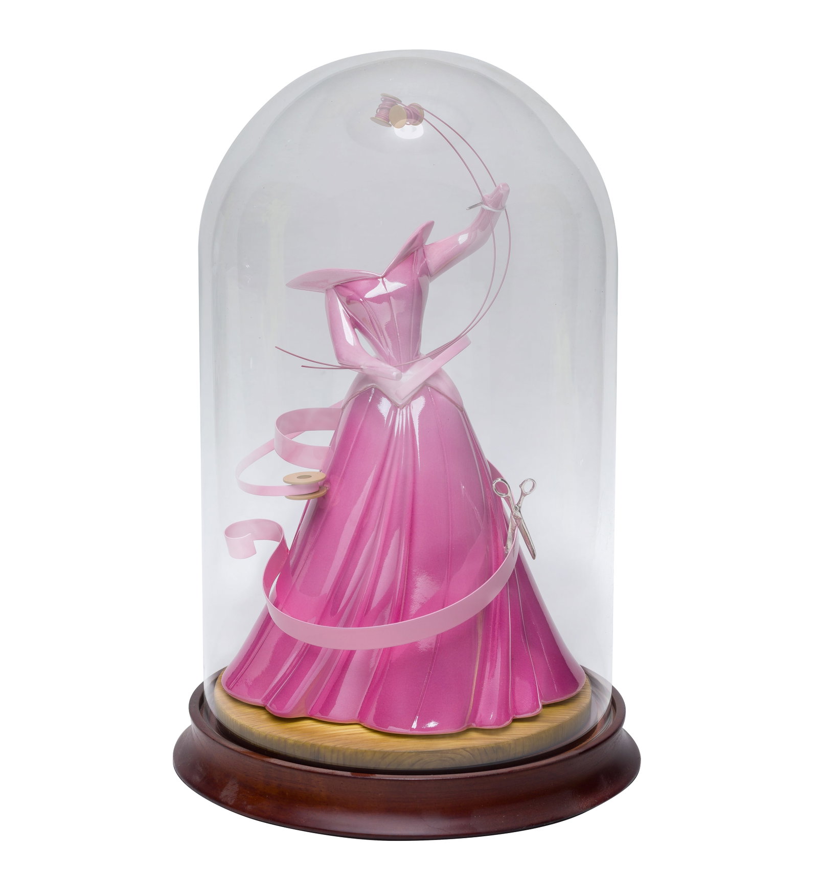 Disney Classics Collection 'A Dress a Princess Can Be Proud In' Figurine: Disney Classics Collection 'A Dress a Princess Can Be Proud In' Figurine 'Sleeping Beauty' 40th Anniversary Limited Edition Princess Aurora's opalescent porcelain pink dress having floating spools and