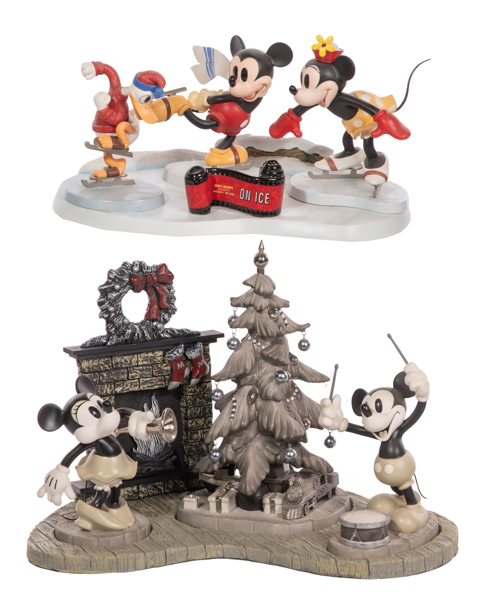 Disney Classics Collection 'Mickey Mouse On Ice' and 'Hooray For the Holidays' Figurine Sets (1 of 3)