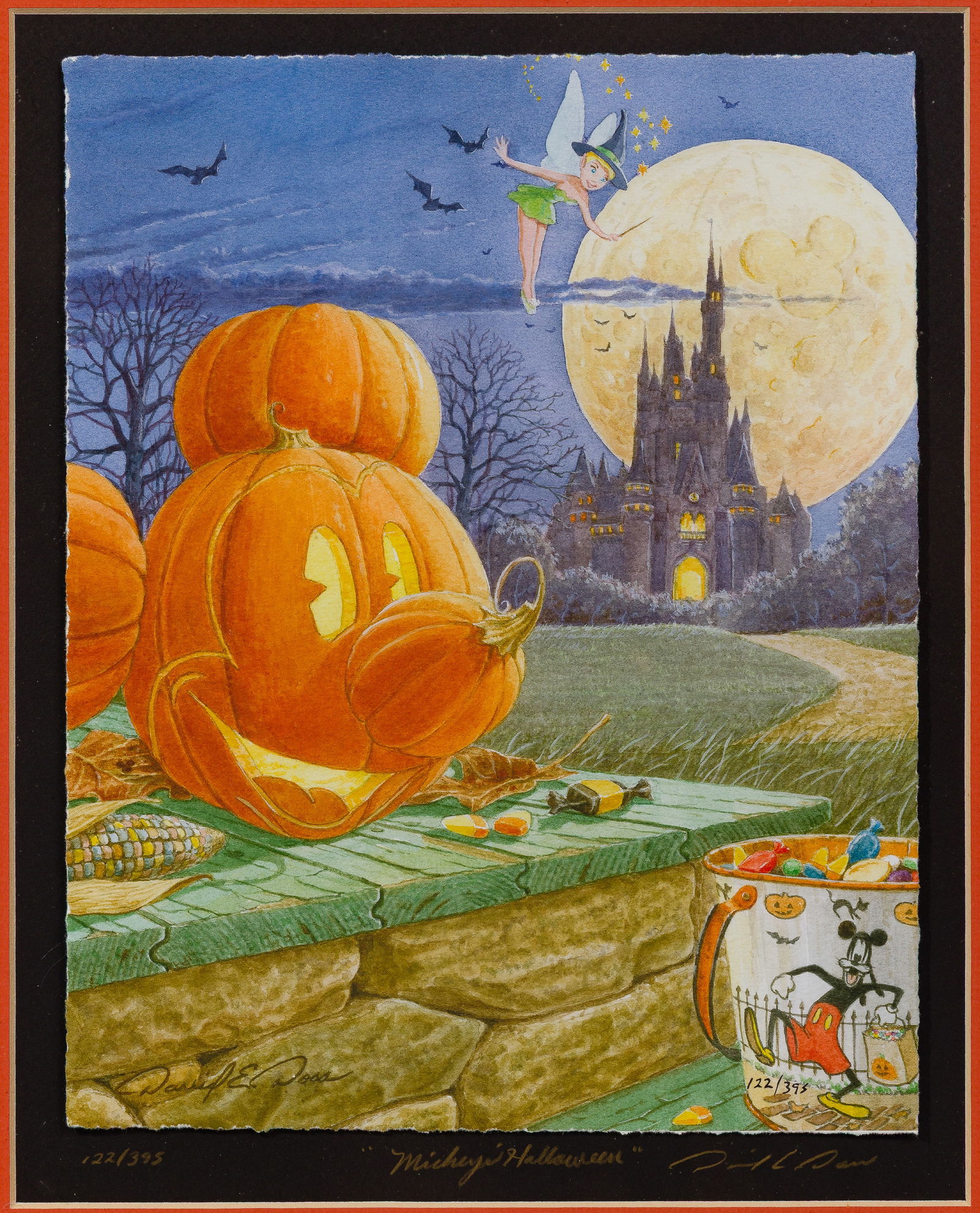 David Doss (American, b.1962) 'Mickey's Halloween' Giclee on Paper (1 of 4)