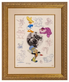 Disney 'Celebrating Ward Kimball' Signed Hand Painted Cel Set-Up