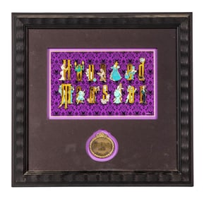 Disney 'Walt Disney World Haunting Spells' Framed Pin Set