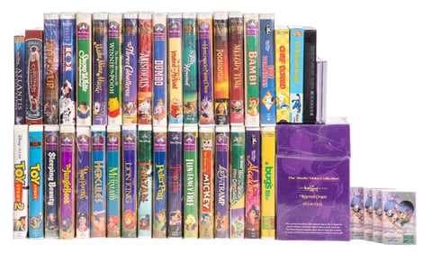 Disney VHS Video and Compact Disc Assortment