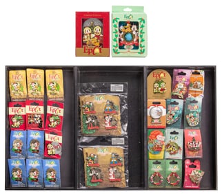 Disney Epcot Christmas Pin Assortment
