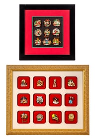 Disney Framed Christmas Pin Sets