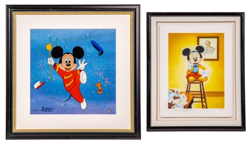 Disney Mickey Mouse Giclee on Paper and Sericel