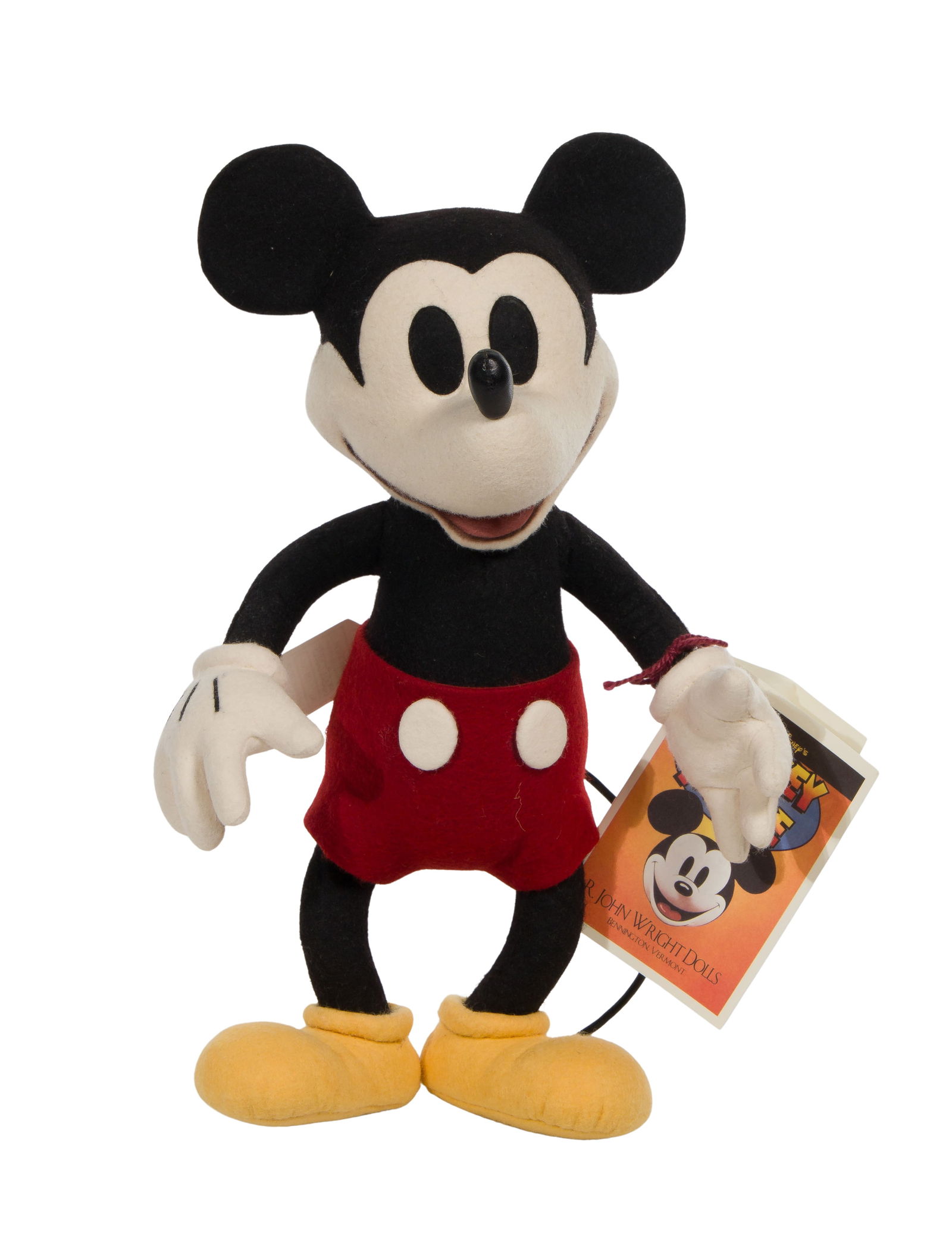 R. John Wright Stuffed Felt Mickey Mouse (1 of 2)