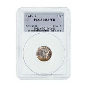 1940-D 10c MS-67 FB PCGS