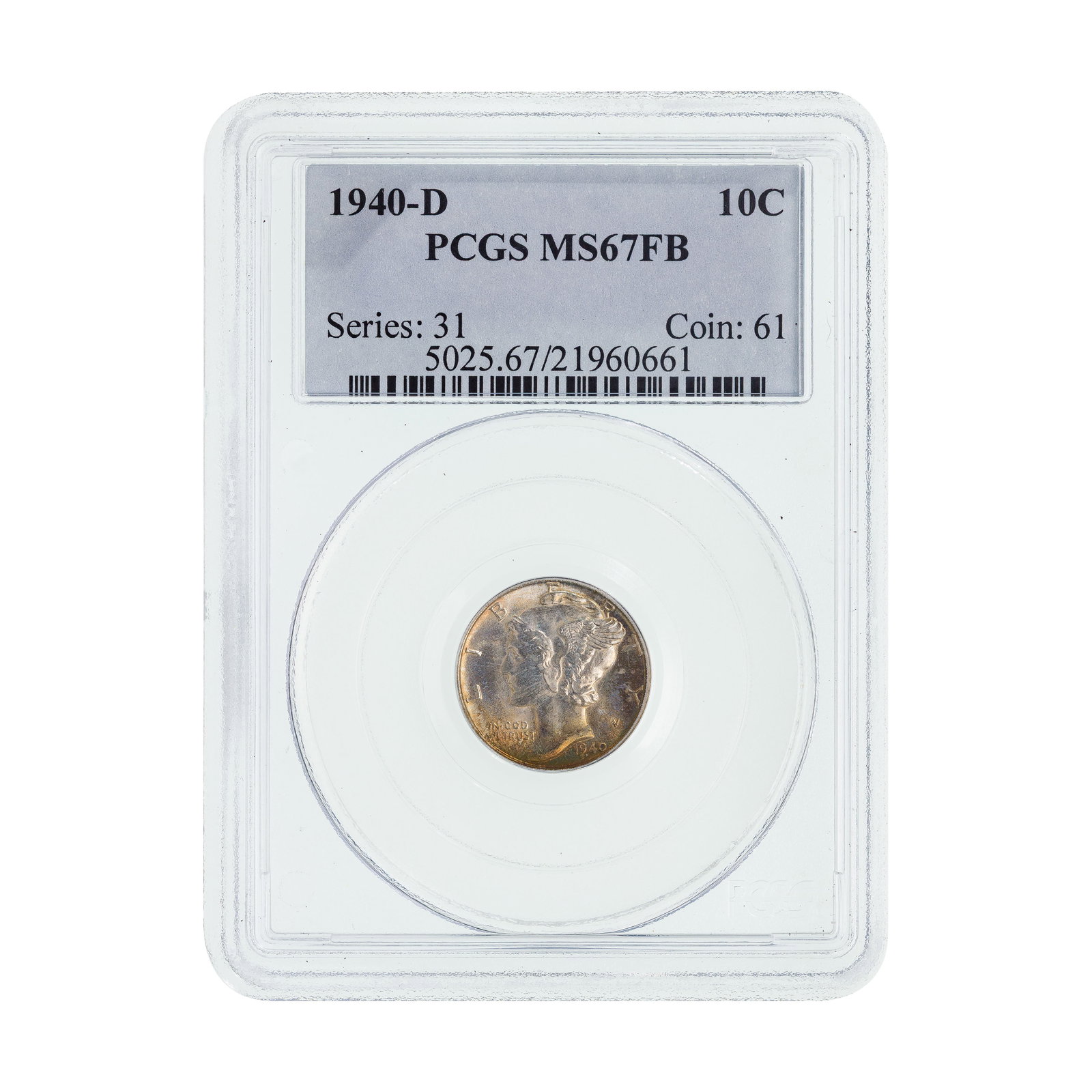 1940-D 10c MS-67 FB PCGS (1 of 2)