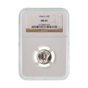 1944-S 10c MS-65 NGC