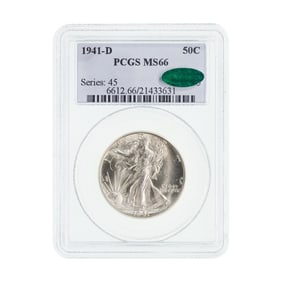 1941-D 50c MS-66 PCGS CAC