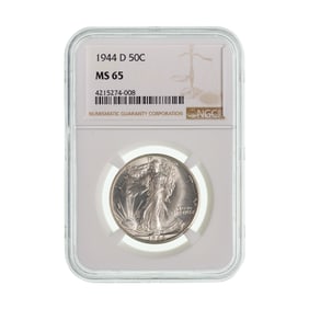 1944-D 50c MS-65 NGC