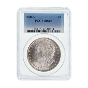 1880-S $1 MS-65 PCGS