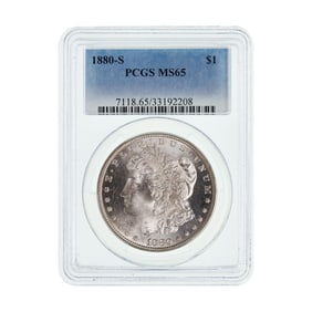 1880-S $1 MS-65 PCGS