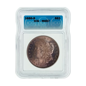 1880-S $1 MS-67 ICG
