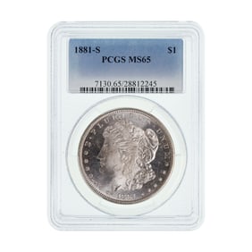 1881-S $1 MS-65 PCGS