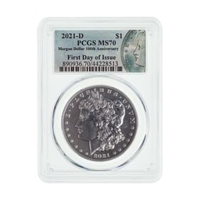 2021-D $1 Morgan MS-70 PCGS