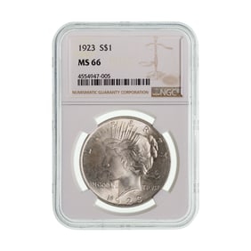 1923 $1 MS-66 NGC