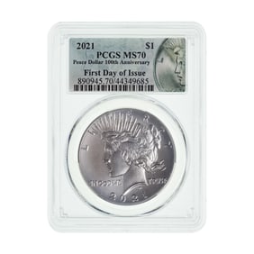 2021 $1 Peace MS-70 PCGS