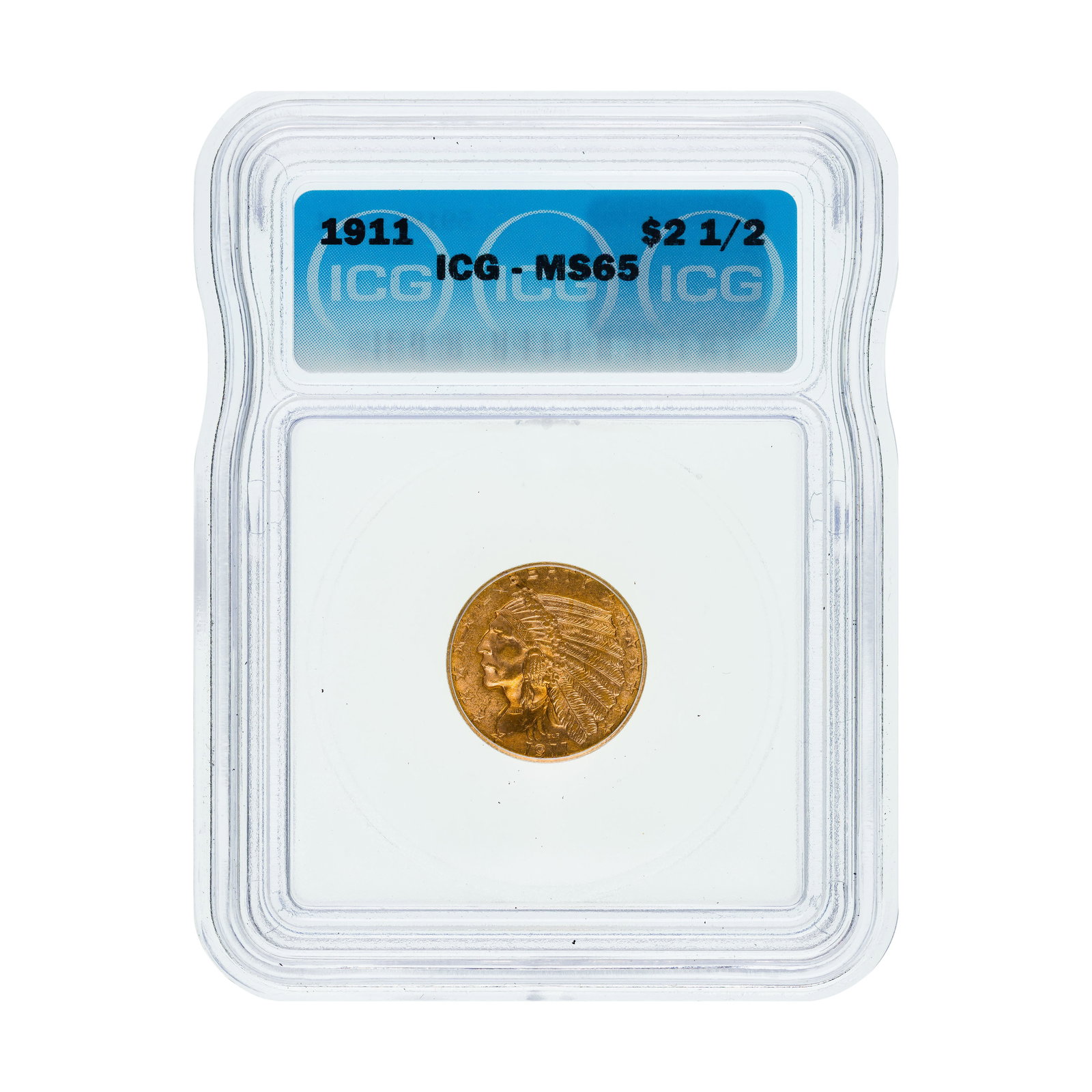 1911 $2 1/2 Gold Indian MS-65 ICG (1 of 2)