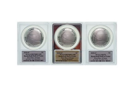 2020 $1 Basketball Hall of Fame PR-70 DCAM PCGS