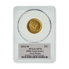 2016-W 25c Gold Standing Liberty SP-70 PCGS