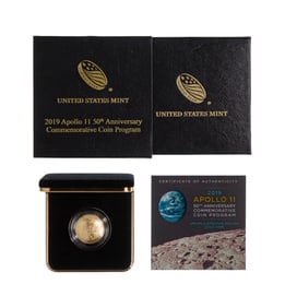 2019-W $5 Gold Apollo 11 Uncirculated