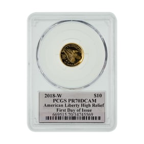 2018-W $10 Gold American Liberty PR-70 DCAM PCGS