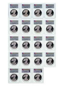 PCGS PR-70 DCAM Silver Eagle Collection