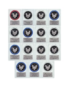 PCGS PR-70 DCAM Silver Eagle Collection