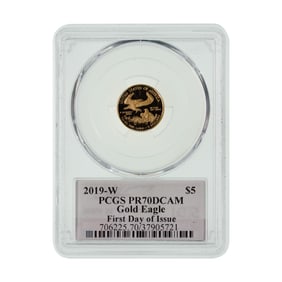 2019-W $5 Gold Eagle PR-70 DCAM PCGS