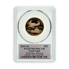 2019-W $25 Gold Eagle PR-70 DCAM PCGS
