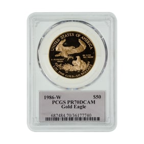 1986-W $50 Gold Eagle PR-70 DCAM PCGS