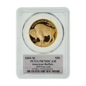 2009-W $50 Gold Buffalo PR-70 DCAM PCGS