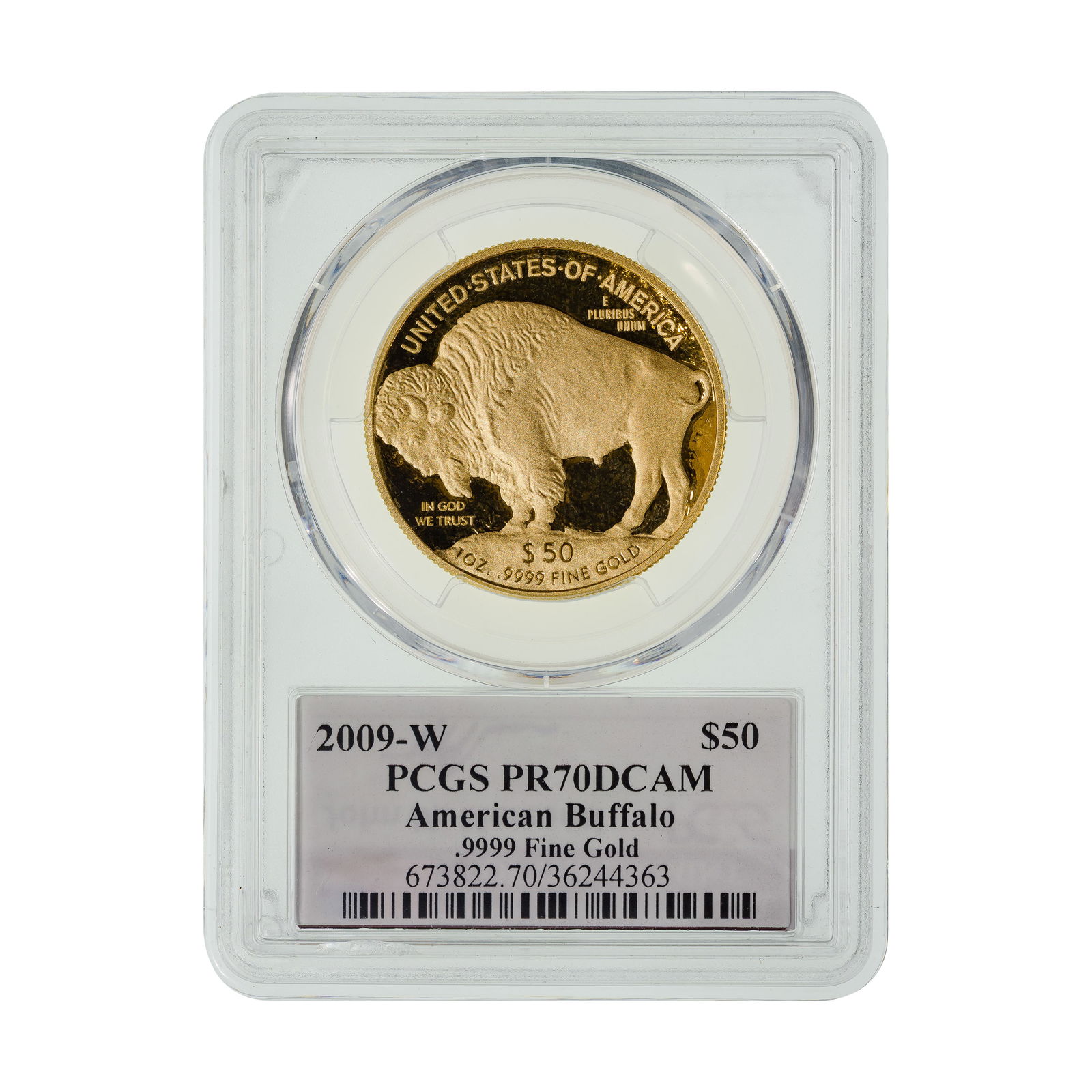 2009-W $50 Gold Buffalo PR-70 DCAM PCGS (1 of 2)