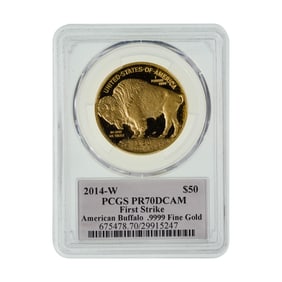 2014-W $50 Gold Buffalo PR-70 DCAM PCGS