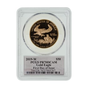 2019-W $50 Gold Eagle PR-70 DCAM PCGS