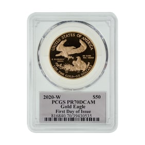 2020-W $50 Gold Eagle PR-70 DCAM PCGS