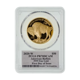 2020-W $50 Gold Buffalo PR-70 DCAM PCGS