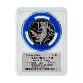 2016-W (2020) $100 Platinum Statue of Liberty PR-70 DCAM PCGS