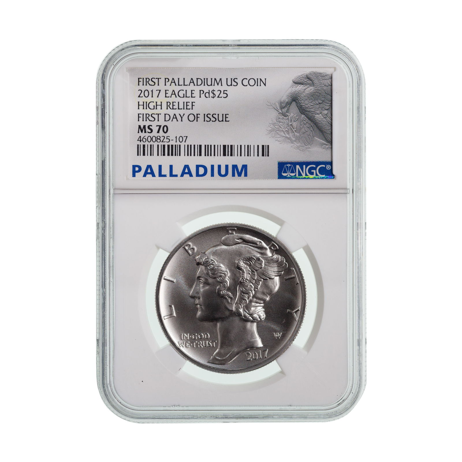 2017 $25 Palladium Eagle High Relief MS-70 NGC (1 of 2)