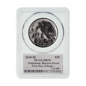 2019-W $25 Palladium Eagle Reverse Proof PR-70 DCAM PCGS
