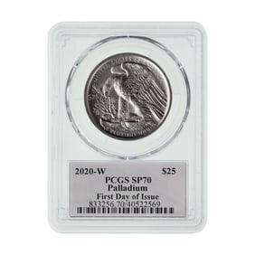 2020-W $25 Palladium Eagle SP-70 PCGS