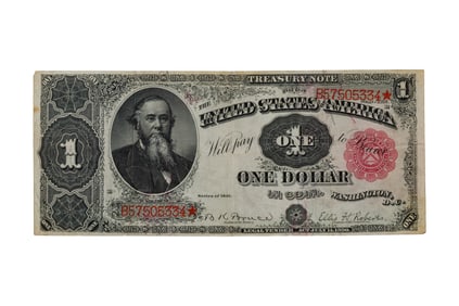 1891 $1 Large-Size Treasury Note VF+