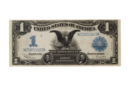 1899 $1 Large-Size 'Black Eagle' Silver Certificate VF+