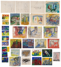Abbott Pattison (American, 1916-1999) Paintings on Paper