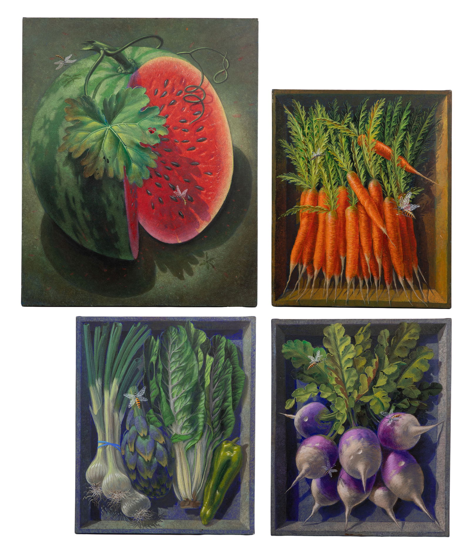 Alain Le Chatelier (French, b.1952) Oils on Canvas (1 of 3)