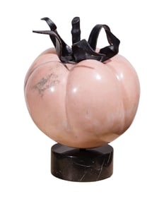Unknown Artist (American, 20th Century) Stone Tomato Sculpture
