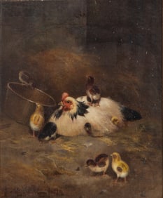 Leighton (19th Century) Oil on Canvas