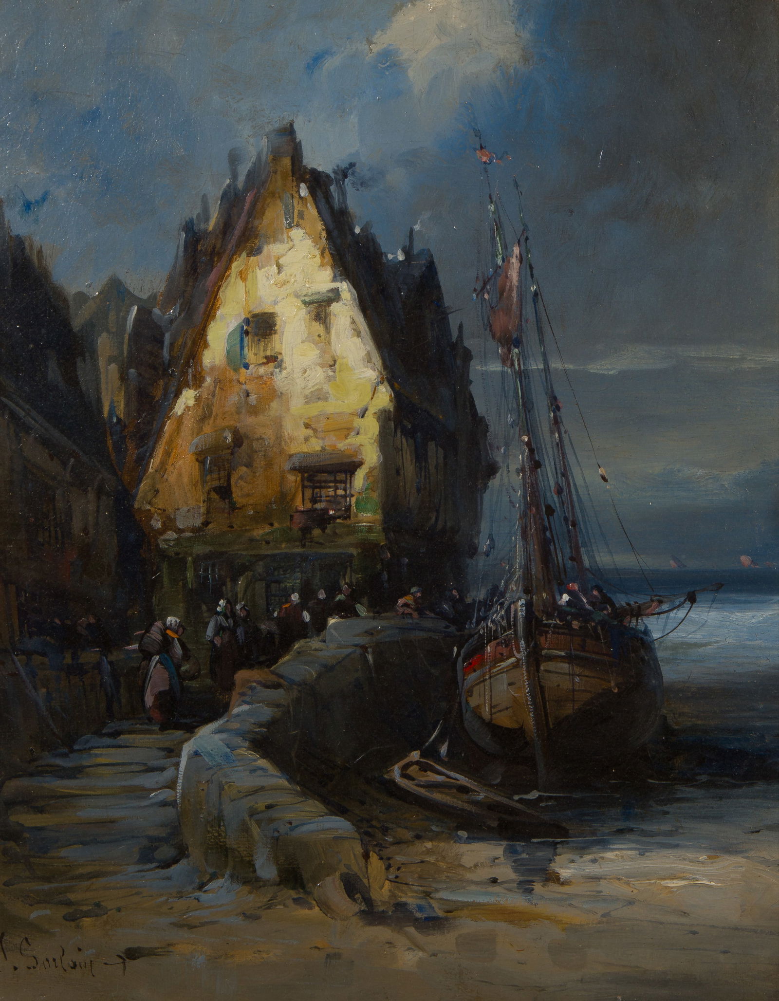 Unknown Artist (20th Century) Oil on Canvas (1 of 4)