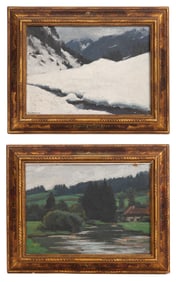 Robert Fernier (French, 1895-1977) Oils on Board
